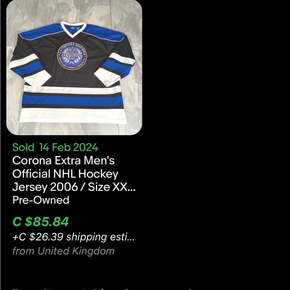 Vintage Corona Extra Jersey / Official Hockey Jersey / 2006 / Large - Picture 7 of 7
